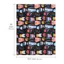 WRAPAHOLIC Birthday Wrapping Paper Sheet - 12 Sheets Adorable Cat Design Folded Flat for Party, Baby Showers, Holiday - 19.7 Inch X 30 Inch Per Sheet