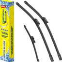 GSPSCN 3 Wipers Replacement For Volkswagen Atlas Volkswagen Tiguan 2024 2023 2022 2021 2020 2019 2018Original Equipment Windshield Wiper Blades Set 26"+22"+15"(Set of 3)