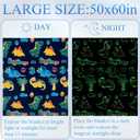 SALIMAH Glow in The Dark Blanket Dinosaur Gifts for Girls Boys, 50"x60"