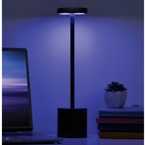  Black Rechargeable Cordless Table Lamps, Portable LED Desk Lamps, Dimming 5000mAh Rechargeable Battery Powered LED Lighting for Restaurant,Bar, Bedroom, Outdoor, Party