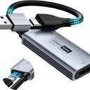 XIIXMASK Video Capture Card USB3.0 with 100W PD HDMI to USB/ USB C 1440P 30fps/ 1080P 60fps Live and Record Video Audio Game MS2130 for Switch Xbox PS4/ 5 Live Broadcast, Gaming, Streaming