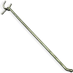 Azar 700812 All Wire Galvanized 12-Inch Metal Hook, 50 Count
