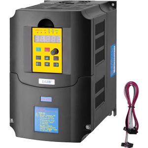 VFD Variable Frequency Drive 4KW 5HP 220V 18A 1 or 3 Phase Input to 3 Phase 0-400HZ Output Control Inverter Converter for CNC Spindle Motor Speed Control