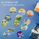 12Pcs Sobriety Coin Monthly Milestone, 1-12 Months Sobriety Chip Set, AA Chips and Medallions Sobriety Gifts for Men Women Alcoholics Anonymous Gifts(Set of 12)