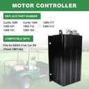 1205-117 36V 500A Golf Carts Controller Compatible with EZGO Club Car Curtis Motor Controller Replace 1204-009 1204-032 Accelerator Matching ITS