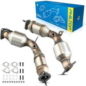 PHILTOP Left and Right Catalytic Converter Direct-Fit Replacement For Infiniti Q50, G35, G37, QX50, Q60, M35, M37, QX70, Q70, Q70L, FX35, FX37, Q40, EX35, EX37 Replace 16198, 644029 (EPA Compliant) (2008-2013 G37 3.7L)