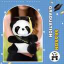 8 Inch Graduation Plush Stuffed Animal Toys Graduation Bear Gift for Class of 2024 Kindergarten Elementary High School College Grad Party Favor Supplies(Panda Bear)