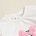 Baby Girl St Patricks Day Clothes Bow Clover Embroidery Sweatshirt Pullover Oversize Sweater Toddler Girl Irish Tops (18-24 Months, White)