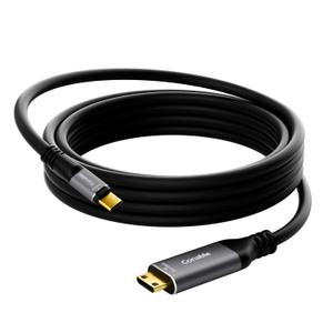 USB C to Mini HDMI Cable 6 FT, (NOT HDMI), 4K@60Hz, High Speed Type-C to Mini HDMI Uni-Directional Cord, Compatible with iPhone 15 Series, MacBook, iPad Pro, Portable Monitor, Steam Deck, ROG All