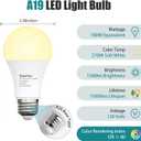 2 x 6 Pack A19 LED Light Bulbs,Soft White 2700K,100 Watt Equivalent