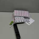 drizzle Chinese Mahjong Game Set - 146 Medium Size Tiles 1.3inch with Instructions - Professional Mah Jong Play Green []