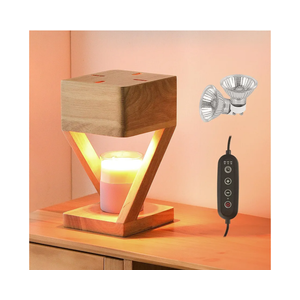 IN HAPPY Candle Warmer Lamp with Timer,Bedroom Home Decor Dimmable Wax Melt Warmer for Scented Wax with 2Pcs 50w Bulbs,Perfect for Jar Candles,Birthday Gifts for Women Mom