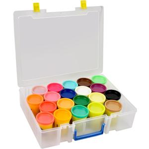 Case for Play-Doh Modeling Compound 20-Pack Case of Colors 3-Ounce Cans,Storage Box Organizer Container Holds 32-Pack of 1-Ounce Modeling Compound for Kid Party Favors(Box Only)