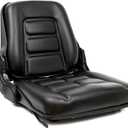 Universal Forklift Seat, Tractor Seat with Adjustable Angle Back,Micro Switch and Slide,for Tractor,Excavator Skid Loader Backhoe Dozer Telehandler ZTRs Equipment Construction