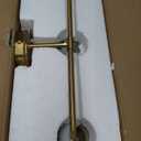 Gold Bathroom Vanity Light 3-Lights Bathroom Light Fixtures Over Mirror with Clear Glass Shade 22.4 inch Wall Sconce Lighting Bath(Exclude E26 Bulb), 3 Light with Clear Globe