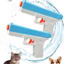 Squirt Spray Guns for Cats Dogs Training, Cat Deterrent, Water Spray Pistols for Dogs Cats Pets Training, Size for Adults, 2 Pack, [Upgraded v2.0]
