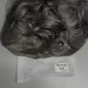 Old Lady Gray Wigs for Women Short Grey Curly Grandma Wig for 100th Days of School Cosplay Costume Halloween Party Synthetic Granny Wigs (5pcs Set)