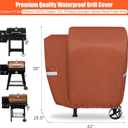73700 Grill Cover for Pit Boss 700FB, Lexington 540 and Lexington 500, Classic 700 Wood Pellet Grills, 600D Waterproof Fade Resistant BBQ Grill Cover with Elastic Drawstrings, Brown
