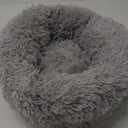 Hoewina Dog & Cat Bed for Indoor Cats, 20in Calming Donut Bed for Puppy and Kitten, Washable Round Fluffy Pet Bed for Small Medium Dogs and Cats (Light Grey)