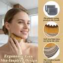 2PCS New Lymphatic Contour Face Brush for Sculpting, Ergonomic Lymphatic Drainage Massager, Drainage Massager for Face & Neck, Chin Jawline Sculpting Tool, Portable Gua Sha Alternative