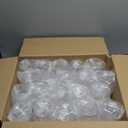 Goodluck 40 PCS Diamond Stemless Plastic Whiskey Glasses, 12 Oz Disposable Cocktail Glasses, Suitable for Weddings, Birthday Parties, Family Gatherings, Bars, etc Gold rimmed cups (Clear and Gold)