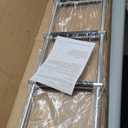 57" RV Bunk Ladder, 4 Step Integrated Aluminum Camper Bunk Bed Ladder with Anti-Slip Rubber Foot Pads, Sliver