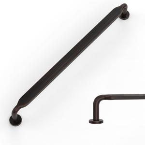 Amerdeco 10 Pack Oil Rubbed Bronze Cabinet Pulls 6.3 Inch(160mm) Hole Centers Kitchen Cabinet Handles Solid Zinc Alloy Cabinet Hardware Drawer Pulls ZH0051