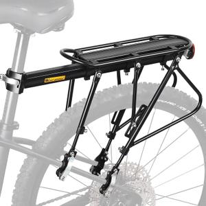 Bike Cargo Rack 220 Lbs Load Bike Rack Full Quick Release Universal Adjustable, Aluminum Alloy Waterproof Bike Luggage Rear Rack, Bicycle Rear Rack for MTB, Ebikes, Road Bike