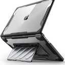 SUPCASE for MacBook Pro 16 Inch Case with Stand 2024-2021 (Unicorn Beetle Pro), M4/M3/M2/M1 Pro/Max A3403 A3186 A2991 A2780 A2485 Heavy Duty Hard Shell Protective Cover for MacBook Pro 16", Black