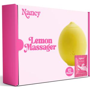 Hello Nancy Lemon Personal Massager for Women, Handheld Air Pulse Massager with 12 Intensities, Discreet Rechargeable Wellness Device