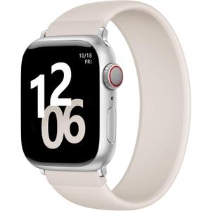 Zedoli Sport Solo Loop Band Compatible with Apple Watch Bands 40mm 42mm 41mm 38mm 44mm 45mm 46mm 49mm Women Men, Stretchy Soft Silicone Elastic Strap for iWatch Series 11 10 9 8 7 6 5 4 3 2 1 SE Ultra