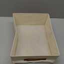 DIMJ Closet Organizers and Storage - Foldable Storage Bins with Drawers Fabric Stackable Storage Drawers with Clear Window,Fabric Clothes Organizers and Storage Drawers for Closet, 6-Pack, Beige