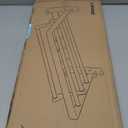 24 Inch Towel Racks for Bathroom Wall Mounted, Foldable Towel Rack with Shelf, Towel Storage Organizer with Movable 5 Hooks for Bathroom Lavatory, Silver