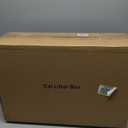 Stainless Steel Litter Box, Extra Large Litter Boxes for Big Cats, XL Metal Cat Litter Box with Lid, Anti-Urine Leakage, Non-Sticky, Include Cat Mat and Litter Scoop (Gray)