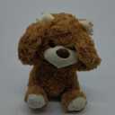 Hopearl Peek A Boo Bear Interactive Repeats What You Say Plush Teddy Bear Toy Musical Singing Talking Stuffed Animal Adorable Electric Animate Gift for Toddlers, Brown, 11''