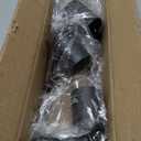 BoostArea LED 4 Light Track Lighting Kit, Black 4 Way Ceiling Spot Lighting, Flexibly Rotatable Light Head for Kitchen, Living Room, Bedroom, Bulb Not Included