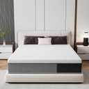 Twin 10 Inch Hybrid Mattress in a Box, Medium-Firm, Memory Foam with Individually Pocketed Coils, Zoned Support, Motion Isolation, CertiPUR-US Certified
