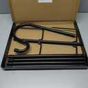 Shepherd Hooks for Outdoor, 1 Pack 94 Inch Bird Feeder Pole with 5 Prongs Base for Hanging Lantern, Hummingbird Feeder, Lightweight Plant, Shepherds Hook for Bird Feeders for Outside