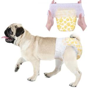 Dono Dog Diapers Female with Stretchy Waist-70Pcs, Disposable Pull it Up Diapers Female Dog in Heat Period Diapers, 360° Leak-Proof Super Absorbent Doggie Puppy Diapers (S-70 Count) Dono Dog Diapers Female with Stretchy Waist-70Pcs, Disposable Pull it Up Diapers Female Dog in Heat Period Diapers, 360° Leak-Proof Super Absorbent Doggie Puppy Diapers (S-70 Count)