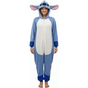 Adult Onesie Animal Pajamays Sleepwear Christmas Costumes Unisex One Piece Cosplay Suit for Women and Men (Blue, M)