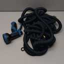 100 ft Expandable Garden Hose - 2025 New Kink Free Flexible Water Hose 100ft with 10 Pattern Spray Nozzle, 3/4 Solid Brass Connectors, Retractable Latex Core - Lightweight Expanding Hose