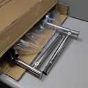 Simple Houseware Supreme Commercial Grade Clothing Garment Rack, Holds Up to 250 lbs, 50 to 75 Inches Extendable Rod, Chrome