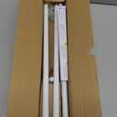 Wrap Around Curtain Rods,White Curtain Rods 48 to 84 Inch,5/8 Inch Adjustable Blackout Curtain Rod Set with Bracket,Room Darkening Single Window Rod,Metal Hidden Curved Drapery Rods 48-84",White (48-90" ( 1pack ))