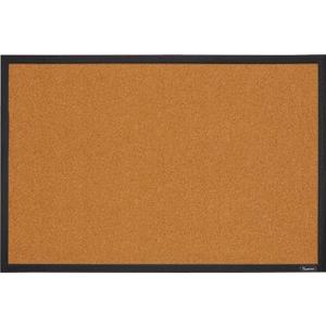 Quartet Cork Bulletin Board, Framed Corkboard, 2' x 3', Black Frame, Message Board, Vision Board, Black