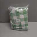 Misaya Round Fitted Tablecloth with Elastic Edge, Buffalo Plaid Waterproof Vinyl Flannel Backed Table Cloth Cover Fits 18"-24" Round Tables for Dinner, Outdoor, Picnic, Black White Check