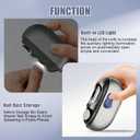 Smart Nail Clipper 3 in 1 Electric Nail Clippers with LED Light Storage and Polishing, for Seniors, Kids