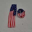 DIUEWOW Patriotic Headband for Parents and Kids American Flag Headwraps Elastic Wide Head Band Supplies Workout for 4th of July Independence Day Running Stretchy Twisted Hair Band 2 Pieces