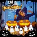 2 x 12PCS Novelty Candles, Halloween Ghost Candles, Christmas Gifts for Birthday Party, Home Decoration