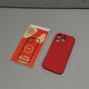 Vooii Compatible with iPhone 16 Pro Case, Liquid Silicone Upgrade [Camera Protection] [Soft Anti-Scratch Microfiber Lining] Shockproof Phone Case for iPhone 16 Pro 6.3 inch - Red