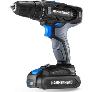 Hammerhead 20V 2-Speed Cordless Drill Driver Kit with 1.5Ah Battery and Charger - HCDD201